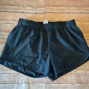 Black athletic shorts